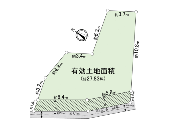 豊中市立花町三丁目 1号地 地形図 豊中市立花町三丁目 1号地 地形図