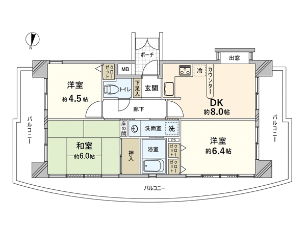 クレメント豊中本町 間取り クレメント豊中本町 間取り