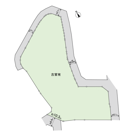 高槻市南平台2丁目 地形図 高槻市南平台2丁目 地形図