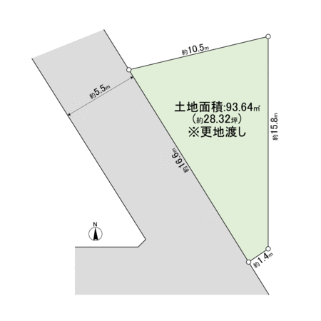 高槻市東城山町 地形図 高槻市東城山町 地形図