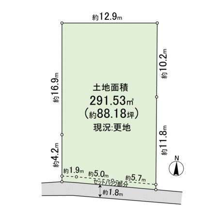 高槻市津之江町1丁目 土地 地形図 高槻市津之江町1丁目 土地 地形図
