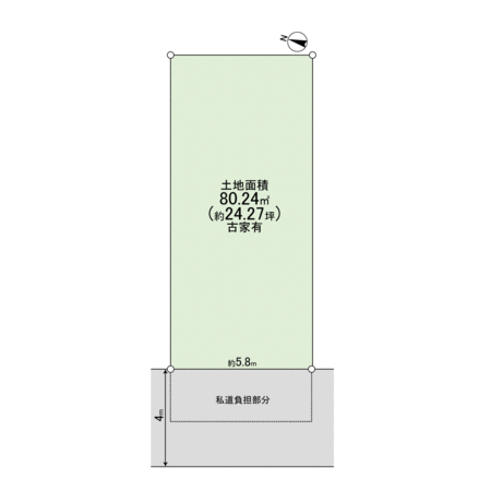 寝屋川市本町 地形図 寝屋川市本町 地形図