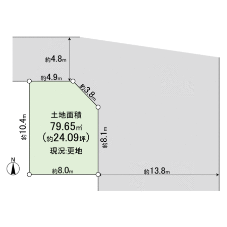 高槻市宮田町1丁目 土地 地形図 高槻市宮田町1丁目 土地 地形図