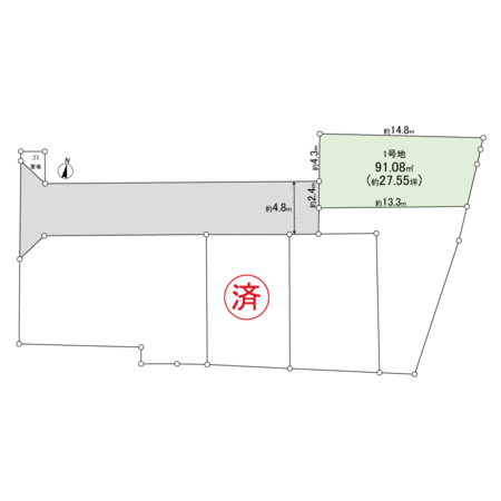 高槻市氷室町1丁目 1号地 地形図 高槻市氷室町1丁目 1号地 地形図