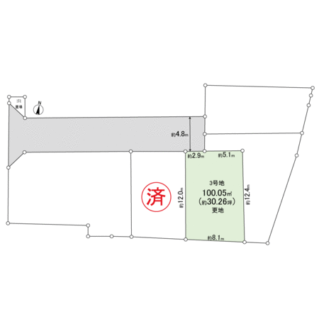 高槻市氷室町1丁目 3号地 地形図 高槻市氷室町1丁目 3号地 地形図