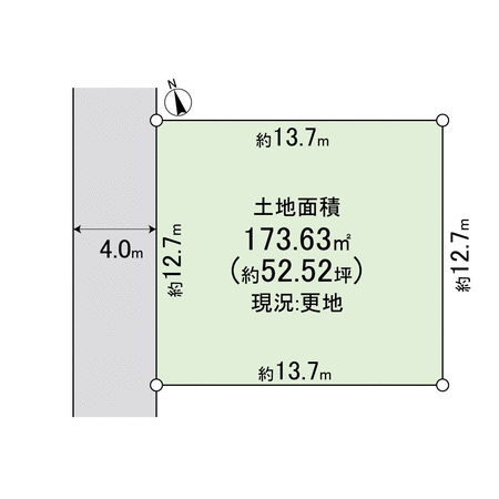 高槻市東上牧3丁目 土地 地形図 高槻市東上牧3丁目 土地 地形図