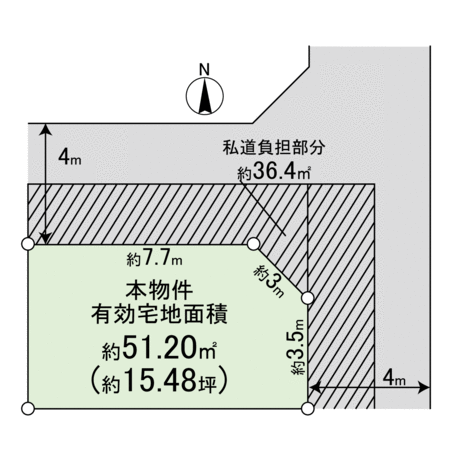 高槻市津之江町2丁目 地形図 高槻市津之江町2丁目 地形図