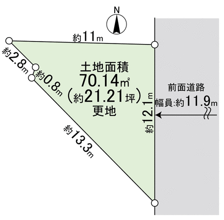 豊中市清風荘1丁目 地形図 豊中市清風荘1丁目 地形図
