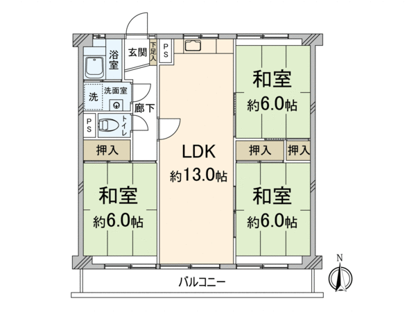 大和サニーハイツ高槻 間取り 大和サニーハイツ高槻 間取り