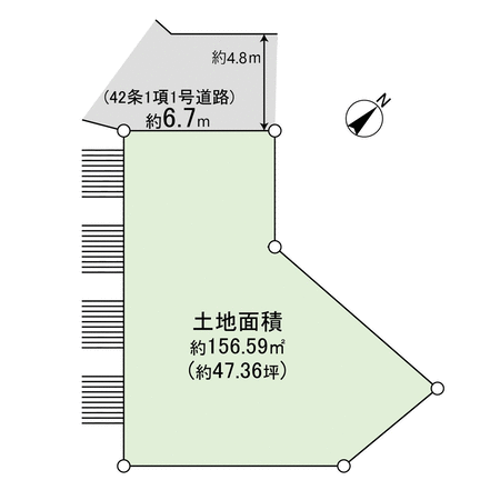 南春日丘二丁目 土地 地形図 南春日丘二丁目 土地 地形図