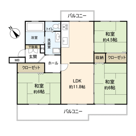 陽和台第3住宅3号棟 間取り 陽和台第3住宅3号棟 間取り