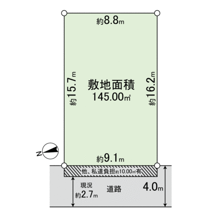 春日三丁目 土地 2号地 間取り 春日三丁目 土地 2号地 間取り