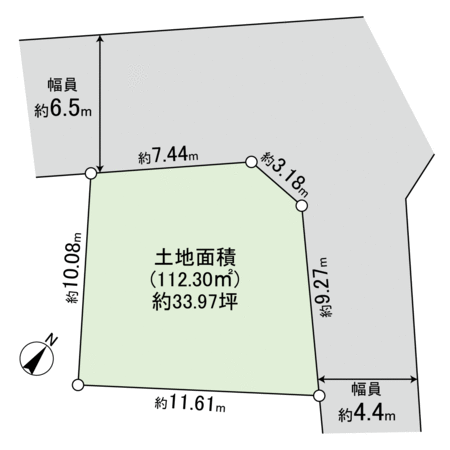 北春日丘四丁目 土地 地形図 北春日丘四丁目 土地 地形図