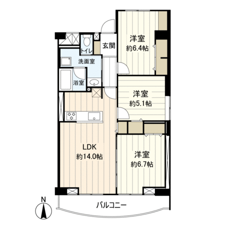 南茨木駅前ハイタウン C棟 間取り 南茨木駅前ハイタウン C棟 間取り
