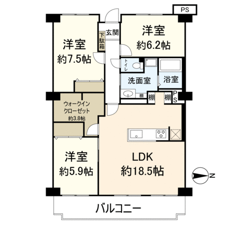 カルチェ茨木 間取り カルチェ茨木 間取り