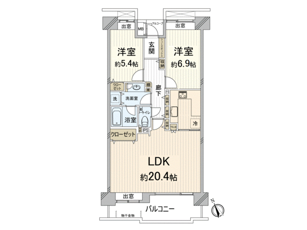 モンセーヌ南茨木 B棟 間取り モンセーヌ南茨木 B棟 間取り