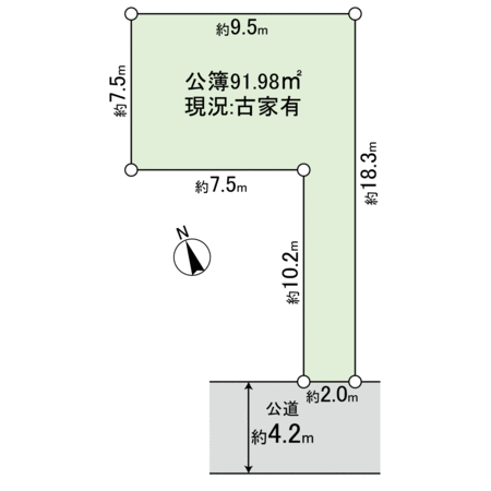 五日市二丁目 土地 地形図 五日市二丁目 土地 地形図