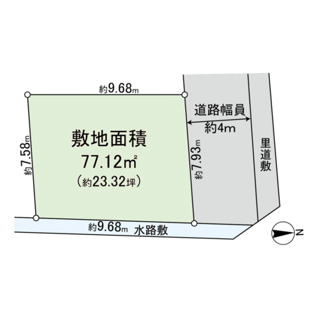 五十鈴町 建築条件付土地 地形図 五十鈴町 建築条件付土地 地形図