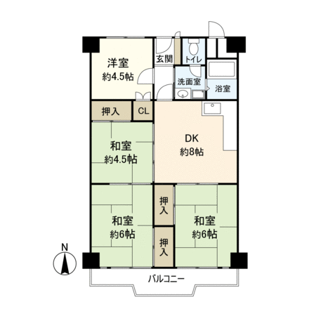 東奈良高層住宅 E棟 間取り 東奈良高層住宅 E棟 間取り