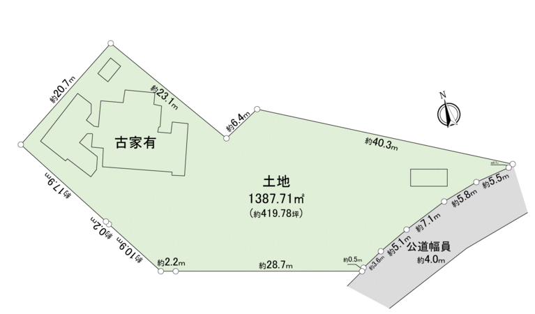 宝塚市中筋山手2丁目 土地 地形図 宝塚市中筋山手2丁目 土地 地形図