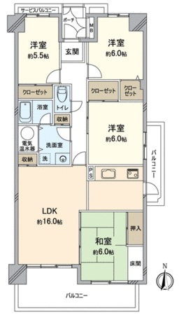 サンシティ池田(フロンテージ池田) 間取り サンシティ池田(フロンテージ池田) 間取り