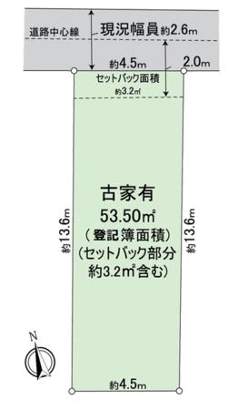 川西市加茂3丁目 古家付土地 地形図 川西市加茂3丁目 古家付土地 地形図