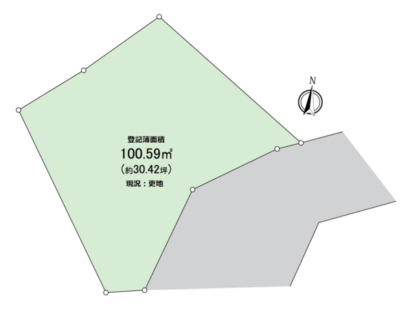 川西市加茂3丁目 1号地 地形図 川西市加茂3丁目 1号地 地形図