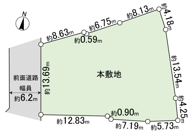 西宮市名塩茶園町【土地】 地形図 西宮市名塩茶園町【土地】 地形図