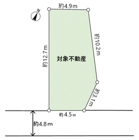 西宮市生瀬東町【建築条件付き土地】 地形図 西宮市生瀬東町【建築条件付き土地】 地形図