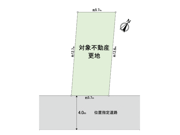 上甲東園5丁目 土地 地形図 上甲東園5丁目 土地 地形図
