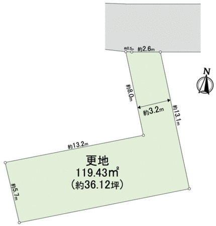 西宮市甲東園2丁目・土地 地形図 西宮市甲東園2丁目・土地 地形図