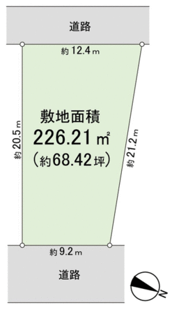西宮市五月ケ丘・土地 地形図 西宮市五月ケ丘・土地 地形図