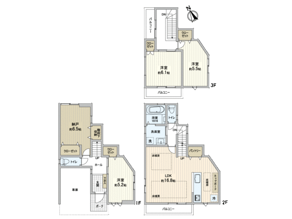 西宮市松籟荘 新築戸建 間取り 西宮市松籟荘 新築戸建 間取り