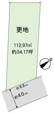 西宮市高座町・土地 地形図 西宮市高座町・土地 地形図
