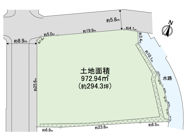 朝日ケ丘町 土地 地形図 朝日ケ丘町 土地 地形図