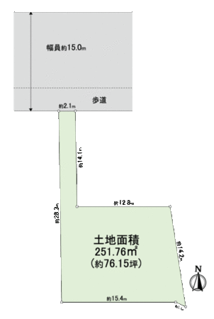 芦屋市宮塚町 土地 地形図 芦屋市宮塚町 土地 地形図