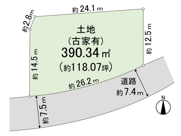 奈良市登美ヶ丘三丁目 地形図 奈良市登美ヶ丘三丁目 地形図