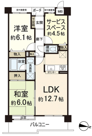 メゾンドール東生駒 間取り メゾンドール東生駒 間取り