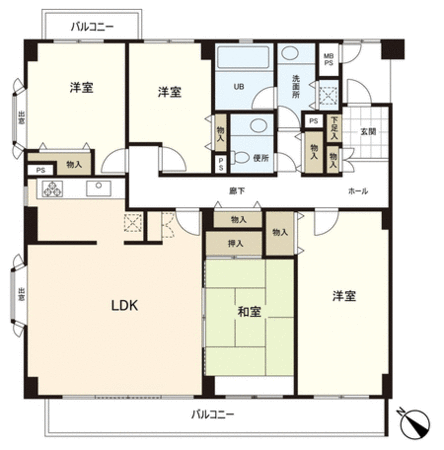ライオンズマンションあやめ池南 間取り ライオンズマンションあやめ池南 間取り