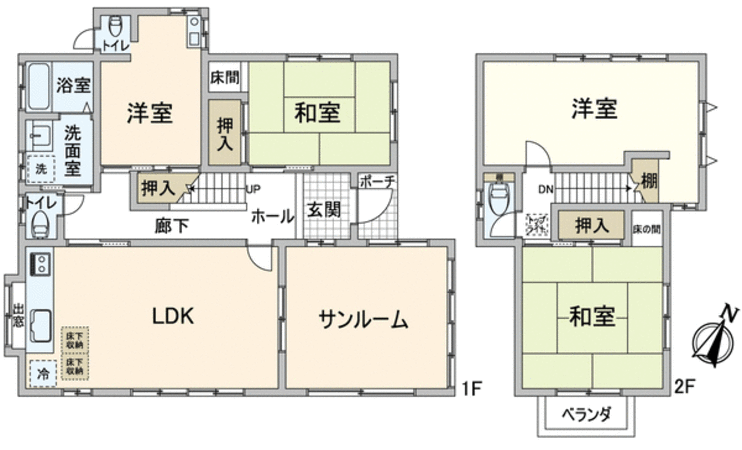 奈良市疋田町 戸建 間取り 奈良市疋田町 戸建 間取り