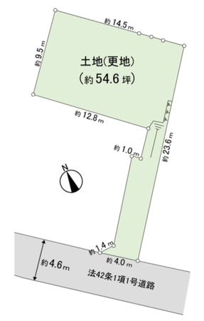 生駒市東旭ヶ丘 地形図 生駒市東旭ヶ丘 地形図