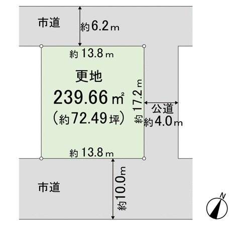 奈良市青山7丁目 土地 間取り 奈良市青山7丁目 土地 間取り