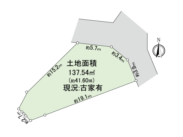 枚方市渚東町 地形図 枚方市渚東町 地形図
