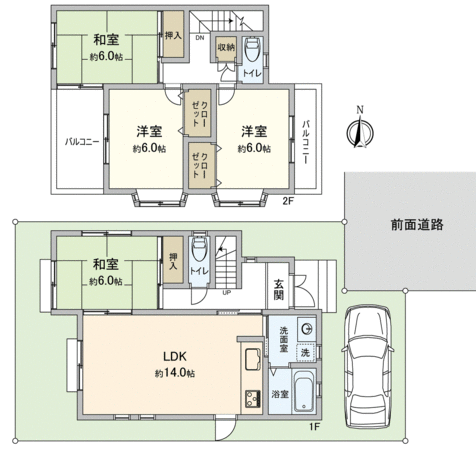 枚方市香里ケ丘7丁目 戸建 間取り 枚方市香里ケ丘7丁目 戸建 間取り