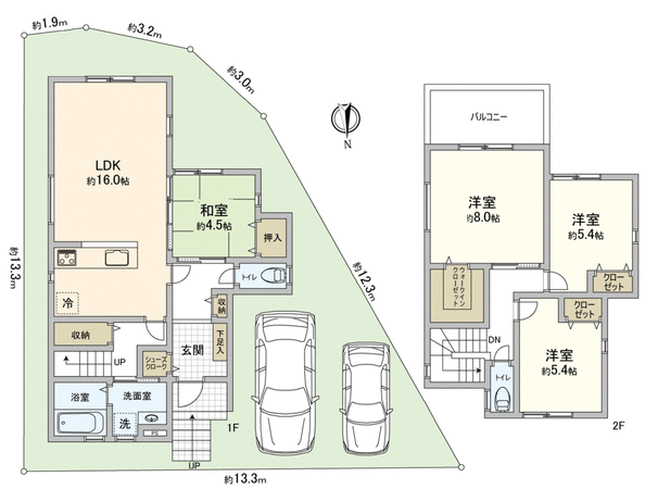 枚方市北楠葉町 2号地 間取り 枚方市北楠葉町 2号地 間取り