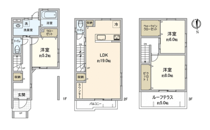 山科区御陵鳥ノ向町 間取り 山科区御陵鳥ノ向町 間取り