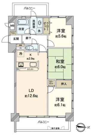 コスモ聖護院 間取り コスモ聖護院 間取り