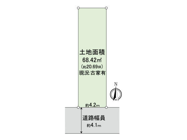 下京区中堂寺北町 地形図 下京区中堂寺北町 地形図