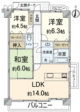 グランドール丸太町大宮 間取り グランドール丸太町大宮 間取り