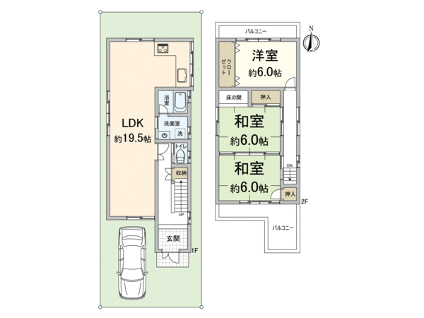 長岡京市井ノ内南内畑 間取り 長岡京市井ノ内南内畑 間取り